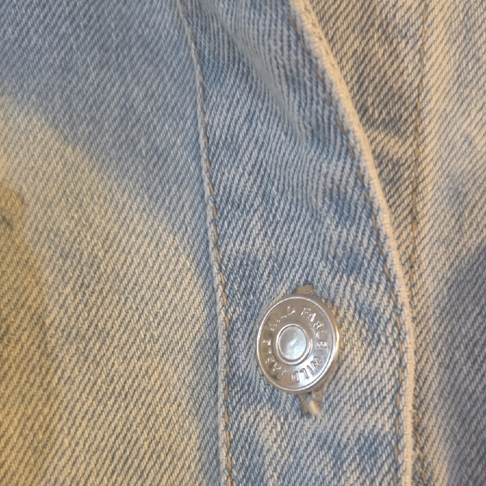 Denim Button-Up Jacket - image 5